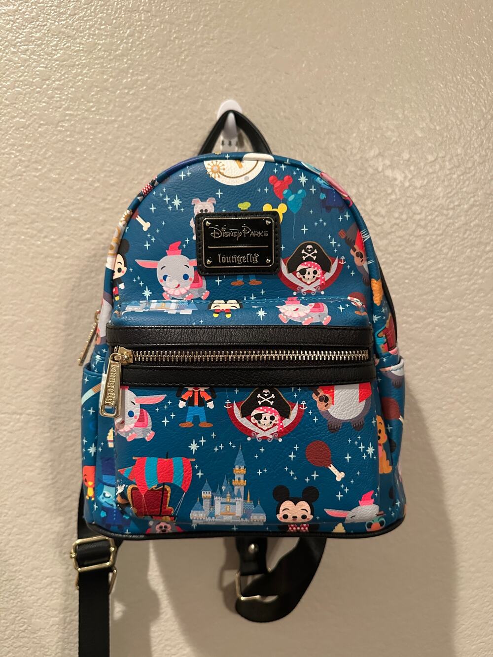 NWOT Disney Parks Disneyland and Walt World Chibi Character Loungefly Backpack